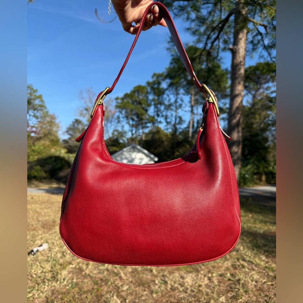 SOLD Red Coach 9342 bag purse